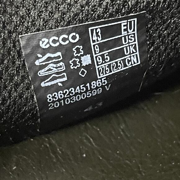 Ecco Men\'s St.1 Lite Athleisure Leather Sneakers, Black/Green/White Comfort Sz 9 main image 14